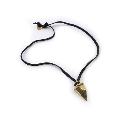 Noah Black Leather Necklace